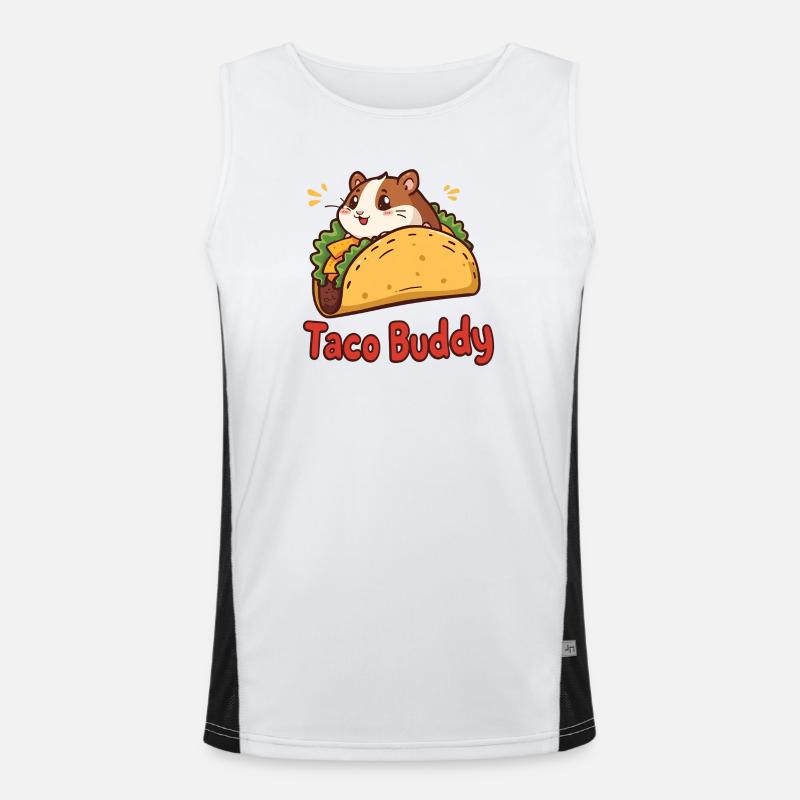 Taco Buddy - Conception de hamster de dessin animé Débardeur respirant contrasté Homme 