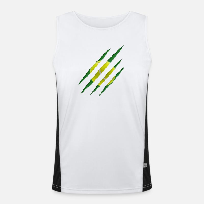 Balle de tennis Scratch Pattern Débardeur respirant contrasté Homme 