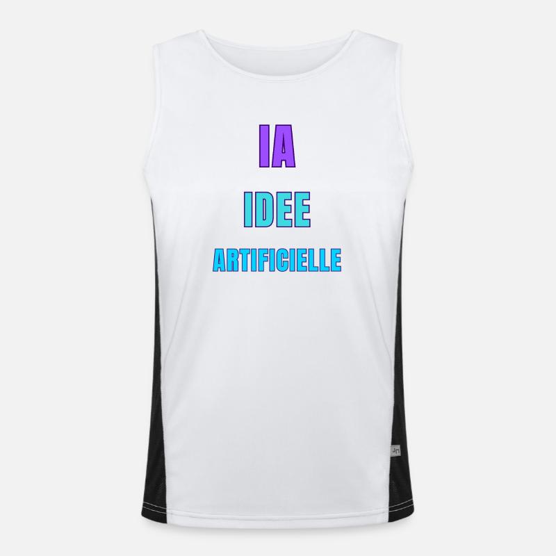 AI Artificial Idea Men's Functional Contrast Tank Top 