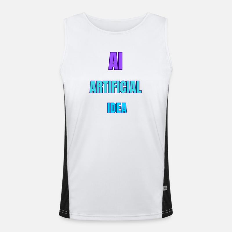 AI Artificial Idea Men's Functional Contrast Tank Top 