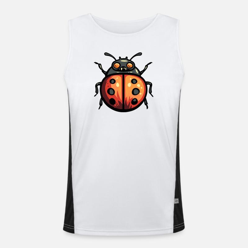 Marienkäfer Halloween Comic Lustig Funktionelles Kontrast-Tank Top für Männer 