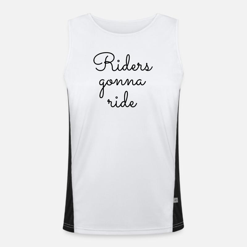 ! Riders going to Ride Men's Functional Contrast Tank Top 