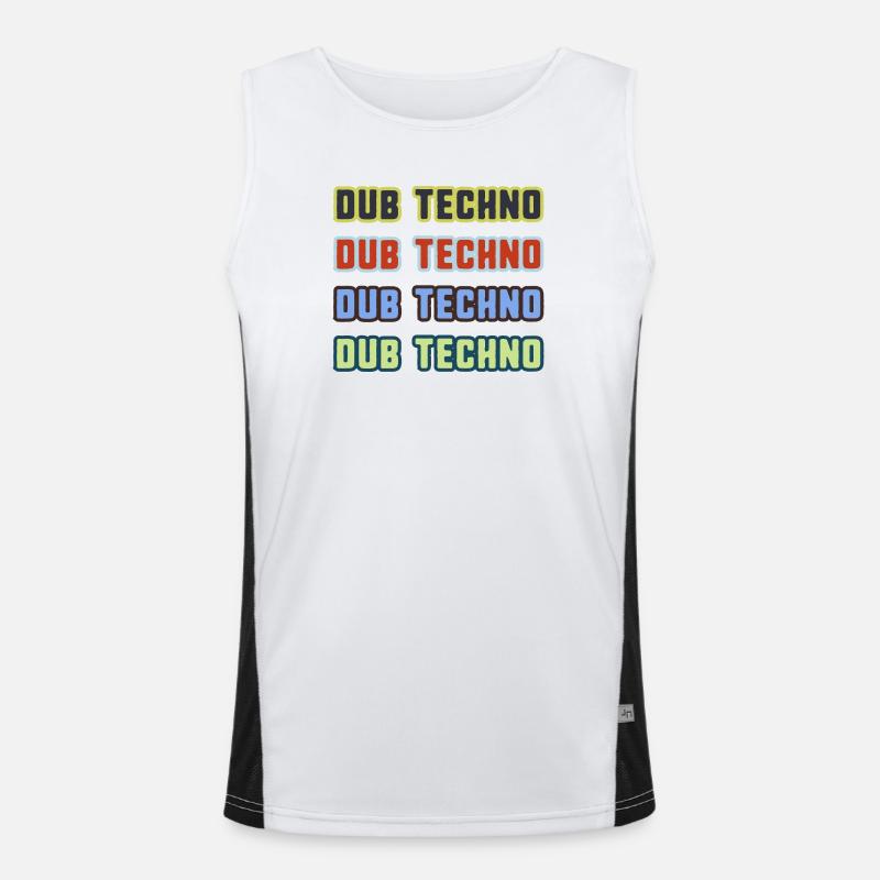 Dub Techno Kaleidoscope Men's Functional Contrast Tank Top 