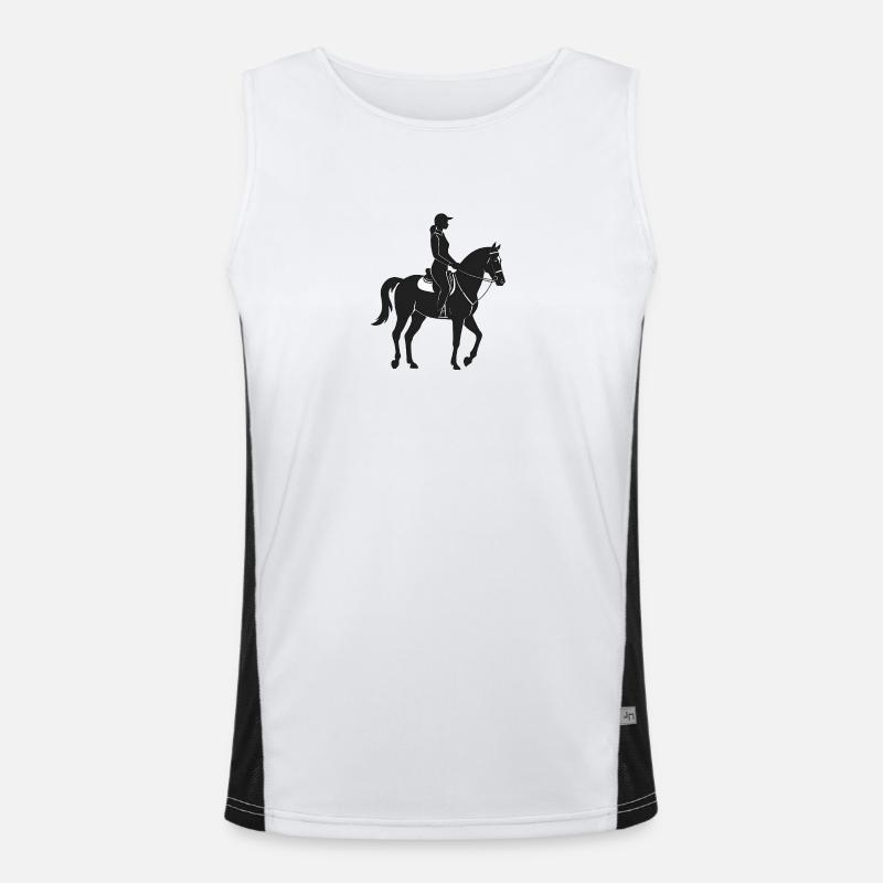 Équidé et cheval - Logo Cool Silhouette Débardeur respirant contrasté Homme 