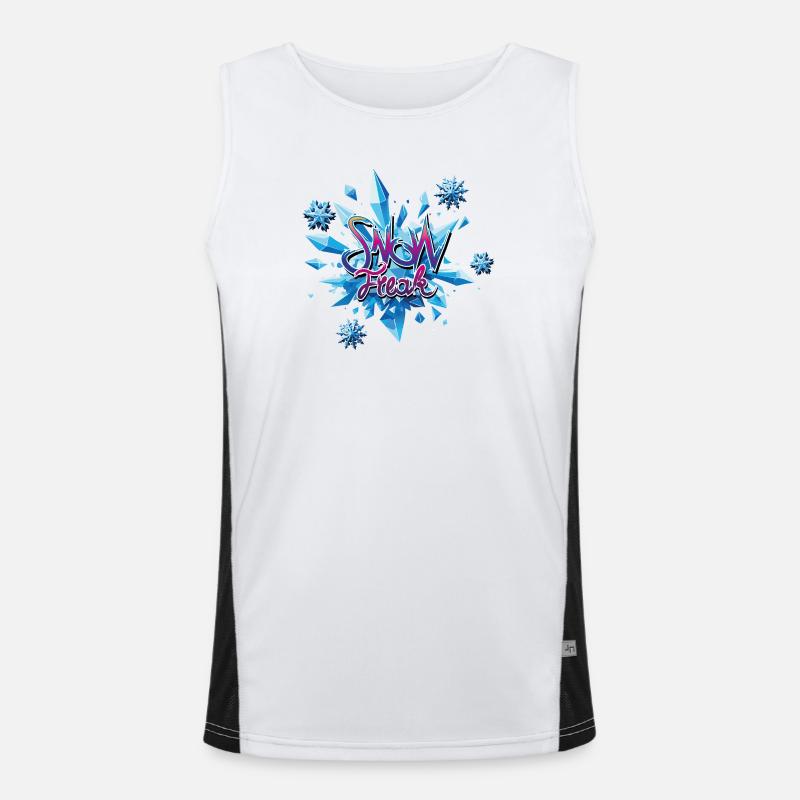 Snow Crystal Explosion Men's Functional Contrast Tank Top 
