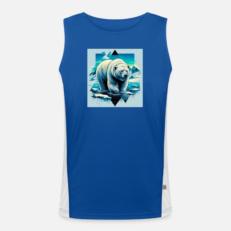 Eisbär Funktionelles Kontrast-Tank Top für Männer 
