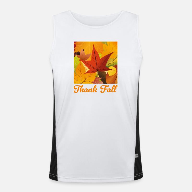 Dank Herbst Funktionelles Kontrast-Tank Top für Männer 