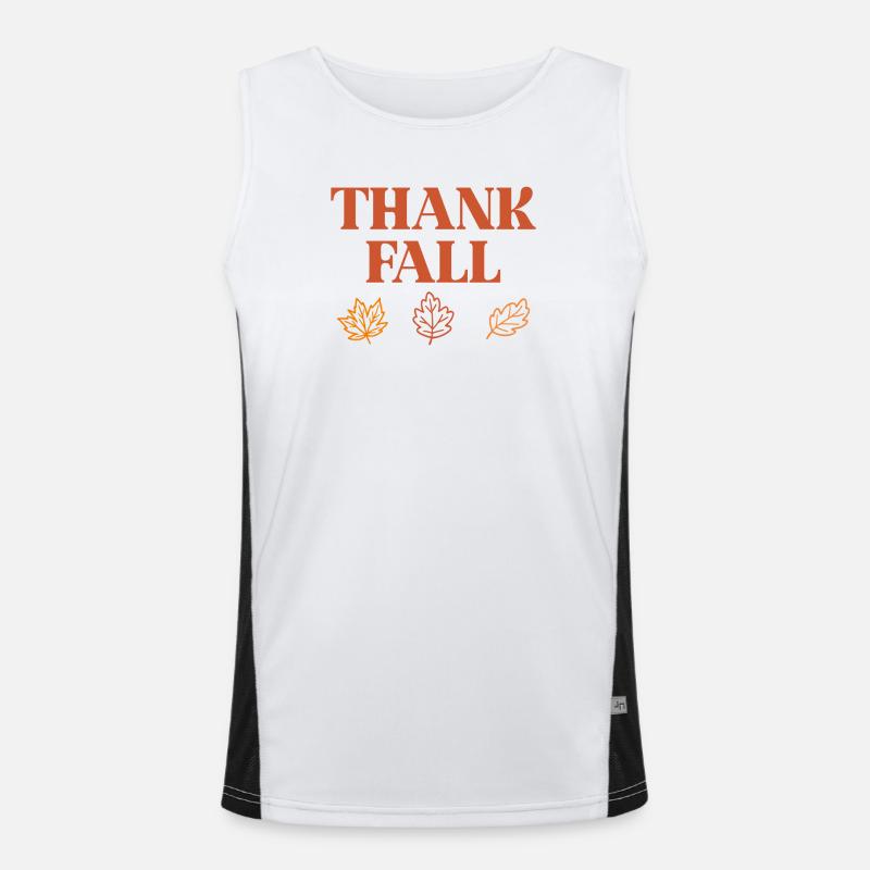 Dank Herbst Funktionelles Kontrast-Tank Top für Männer 