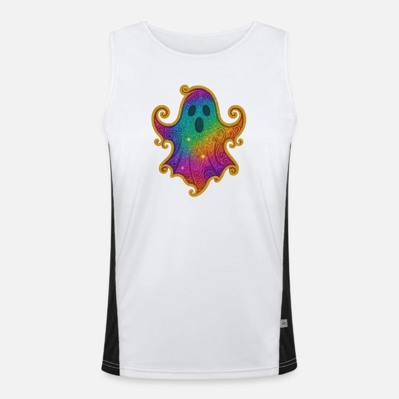 Regenbogen Geist Glitter Funktionelles Kontrast-Tank Top für Männer 