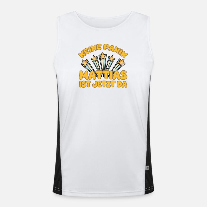 First name Mattias Men's Functional Contrast Tank Top 