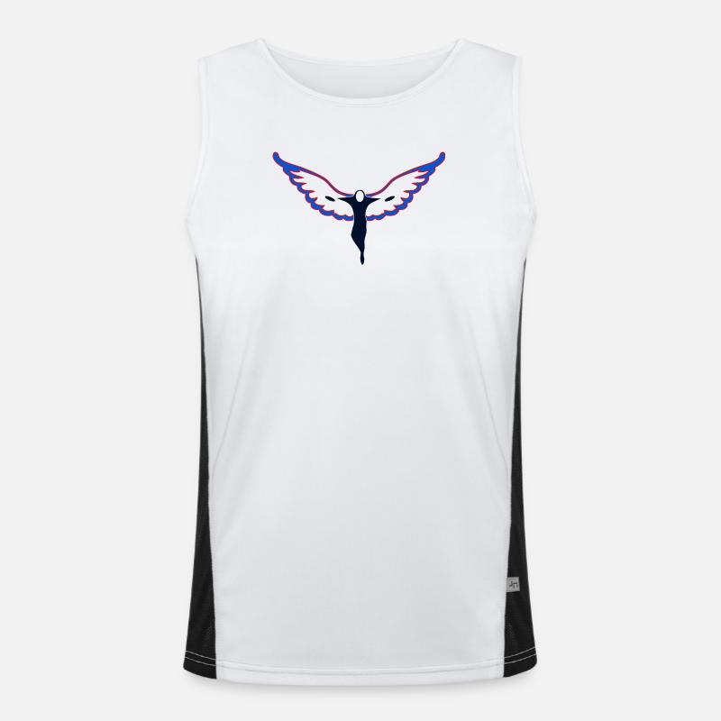 Wing Hero Silhouette Men's Functional Contrast Tank Top 