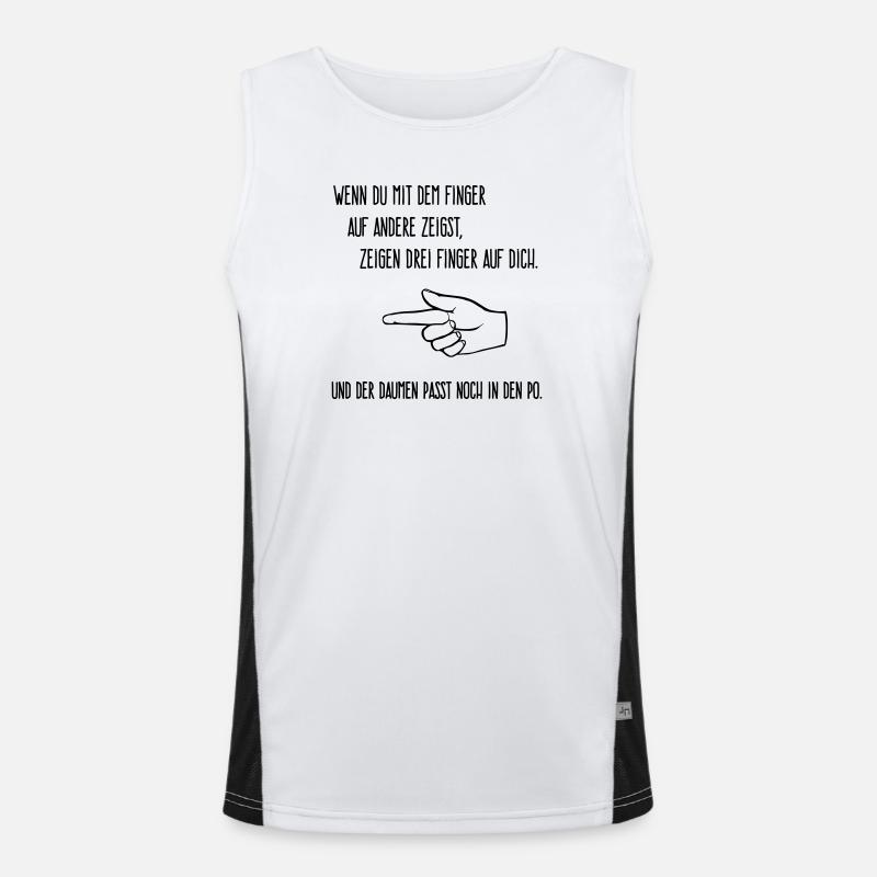 Finger on others Men's Functional Contrast Tank Top 