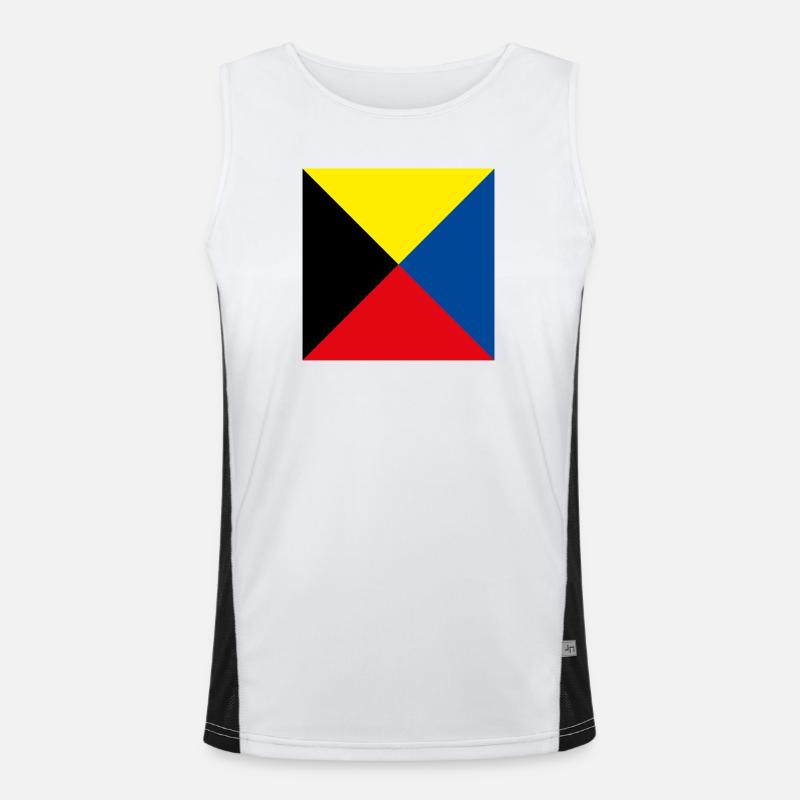 I_Require_A_Tug_Flag Funktionelles Kontrast-Tank Top für Männer 