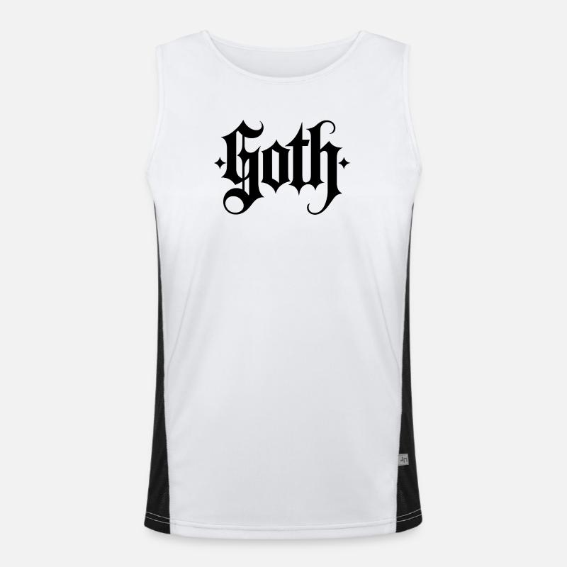 Goth Mommy - Cooles stoisches Design Funktionelles Kontrast-Tank Top für Männer 