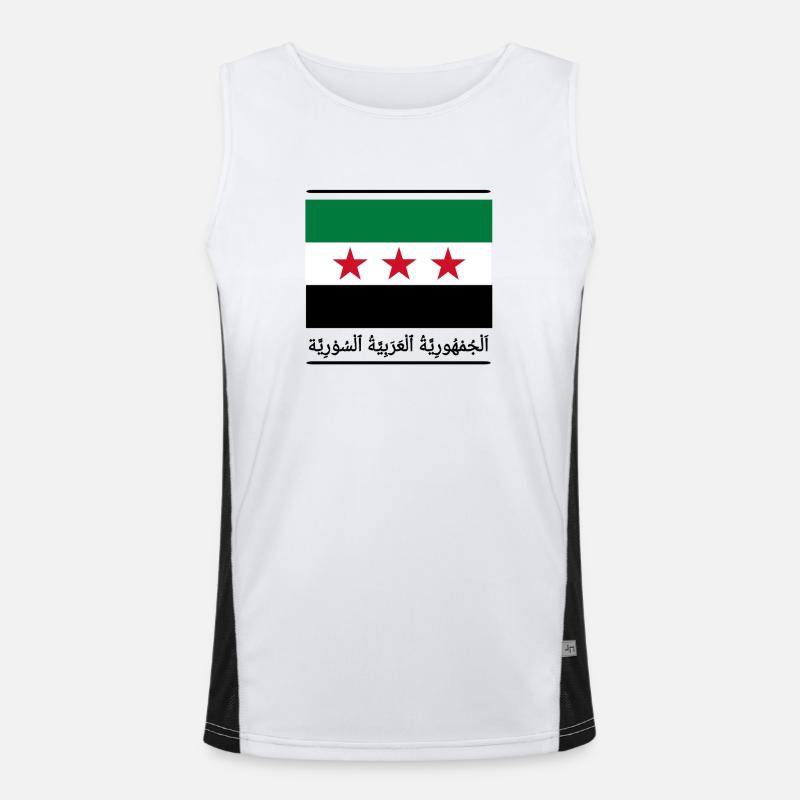 Syrien  Funktionelles Kontrast-Tank Top für Männer 