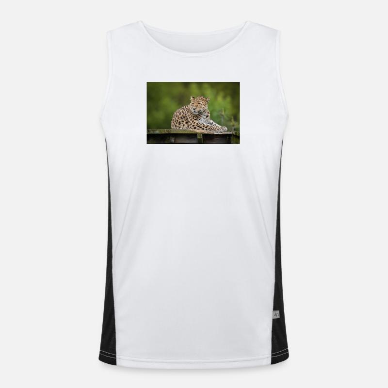 Leopard Men's Functional Contrast Tank Top 
