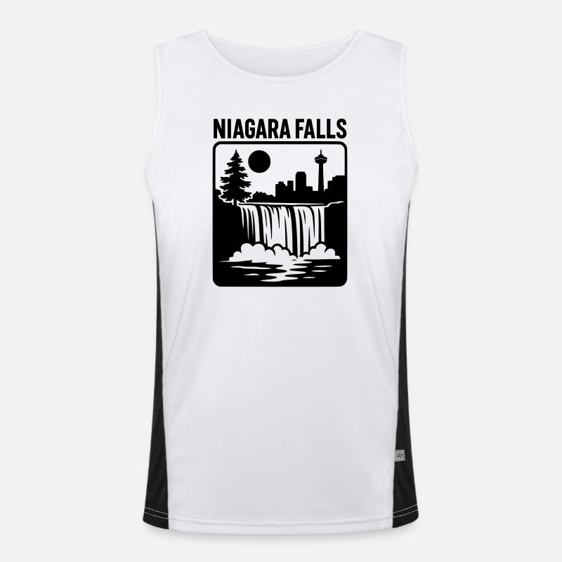 Niagara Falls Falls Canada Vacances Loisirs Débardeur respirant contrasté Homme 