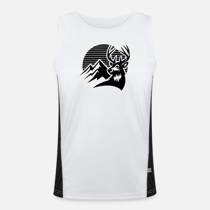Alpine deer Men's Functional Contrast Tank Top 
