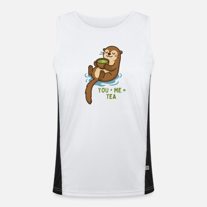 Otter tee Duo Du & Ich Funktionelles Kontrast-Tank Top für Männer 