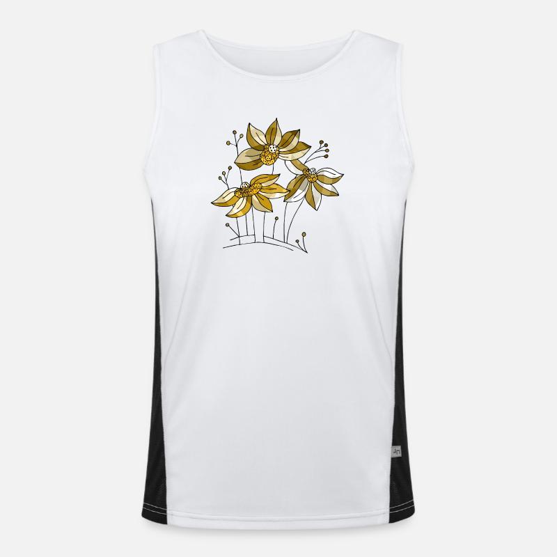 Flowers Men's Functional Contrast Tank Top 