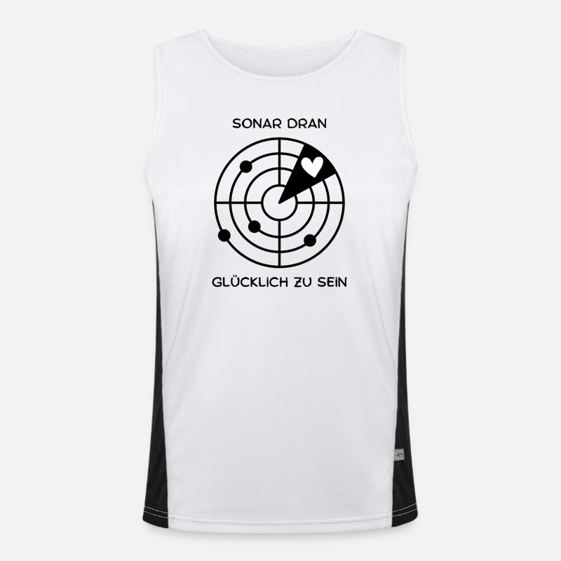 Be happy Men's Functional Contrast Tank Top 