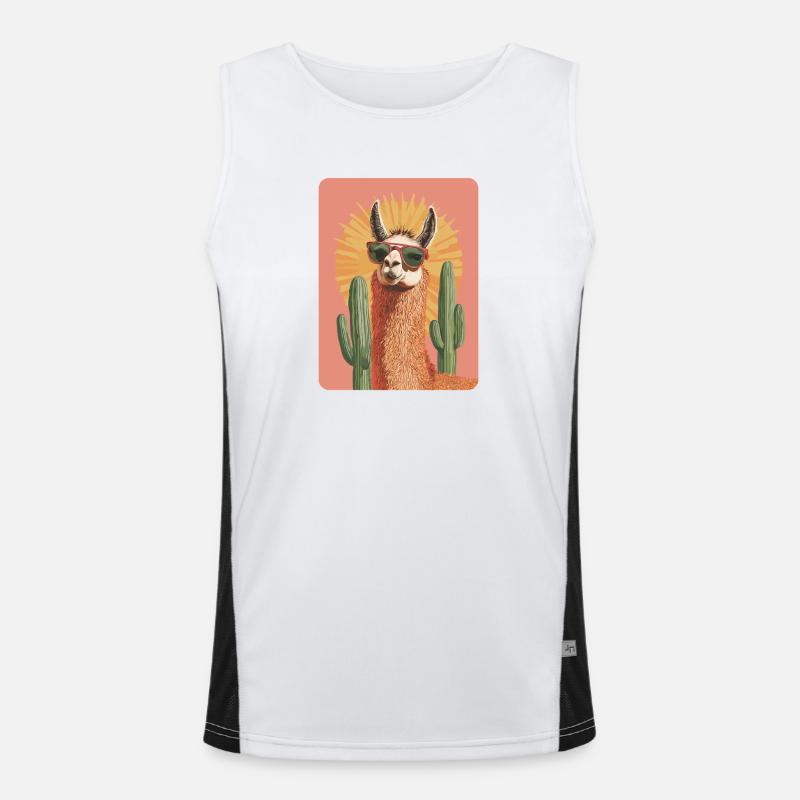 Lama Funktionelles Kontrast-Tank Top für Männer 