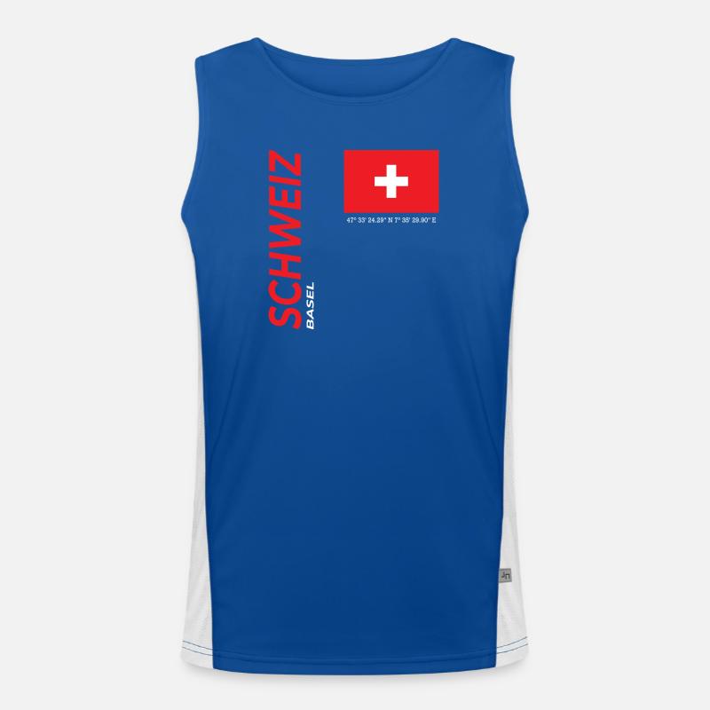 Basel Men's Functional Contrast Tank Top 