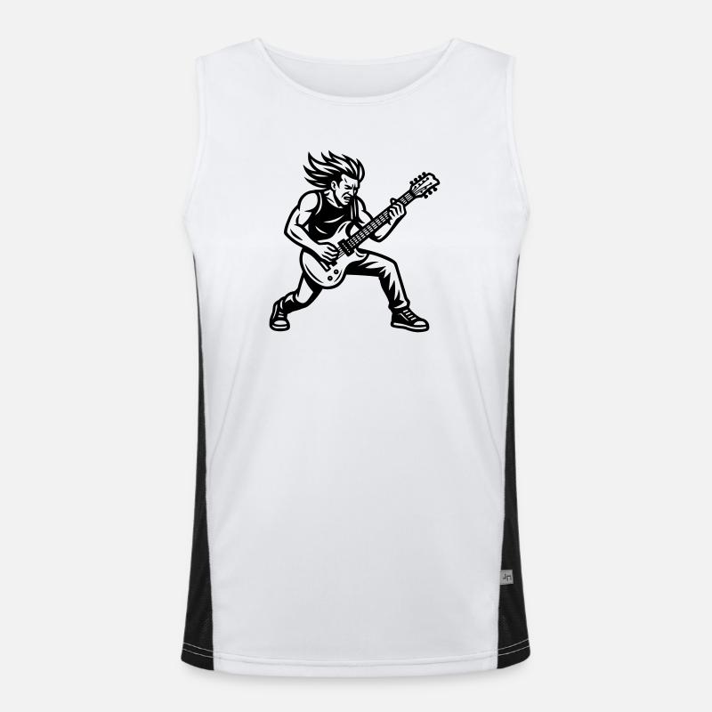 Rocker Funktionelles Kontrast-Tank Top für Männer 
