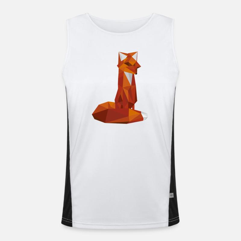 Fuchs Funktionelles Kontrast-Tank Top für Männer 