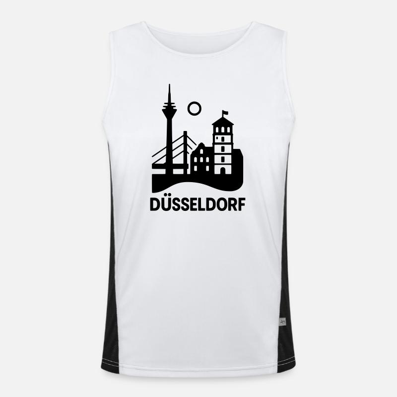 Silhouette de Düsseldorf Débardeur respirant contrasté Homme 