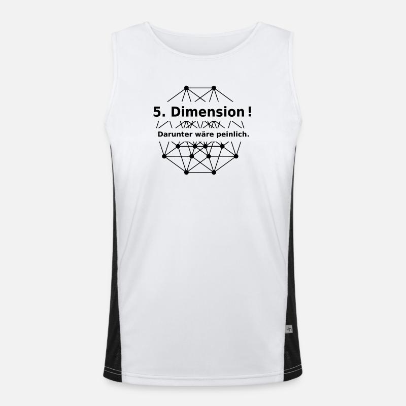 Fuenfte Dimension Funktionelles Kontrast-Tank Top für Männer 