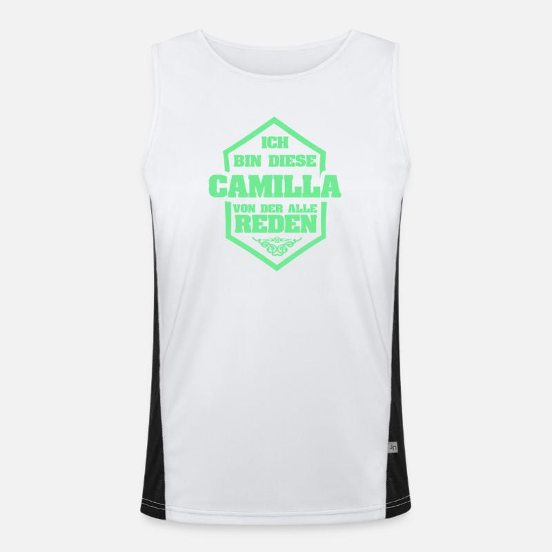 Camilla as a nickname Men's Functional Contrast Tank Top 