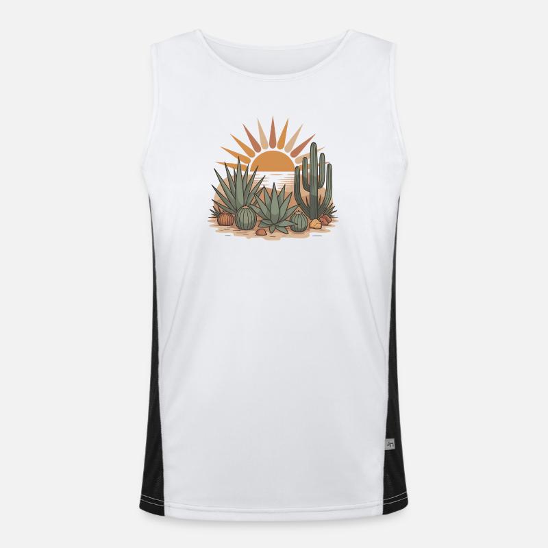 Cactus Boho Nature Débardeur respirant contrasté Homme 