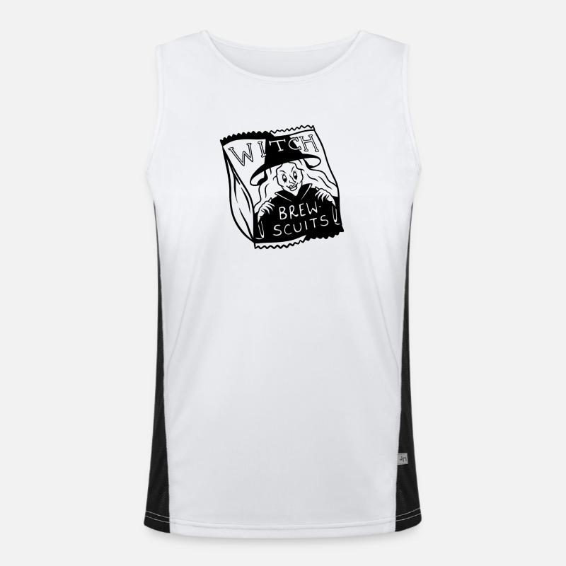 Haunted Beer Scuits Men's Functional Contrast Tank Top 
