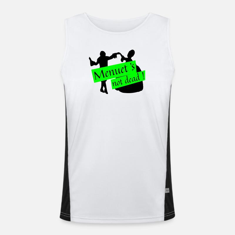 Menuet is not dead Funktionelles Kontrast-Tank Top für Männer 