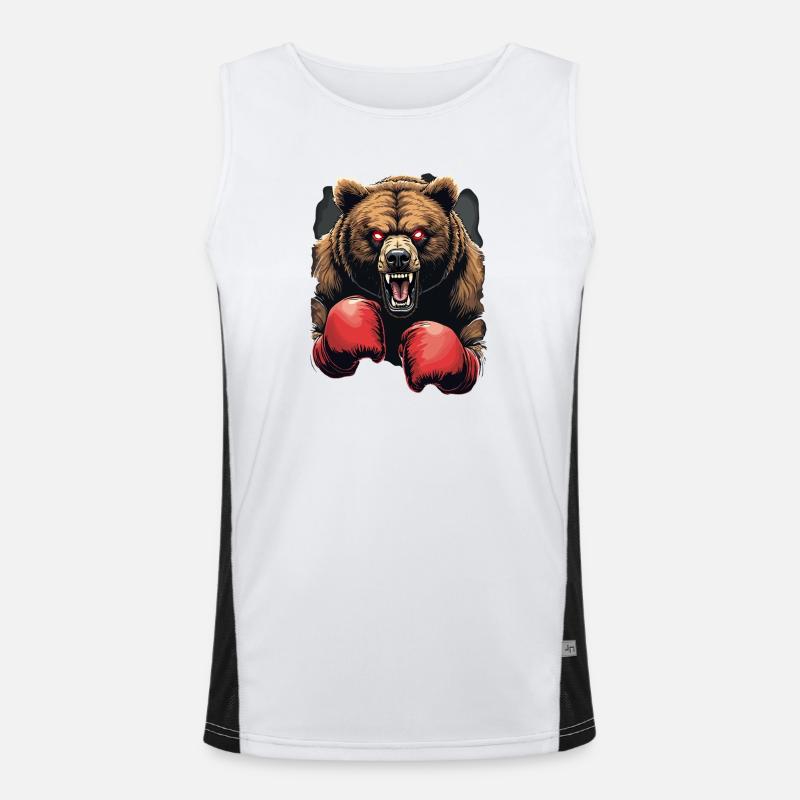 boxe Débardeur respirant contrasté Homme 