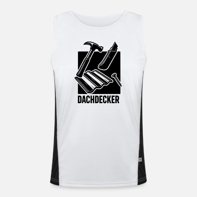 Roofing Tools Men's Functional Contrast Tank Top 