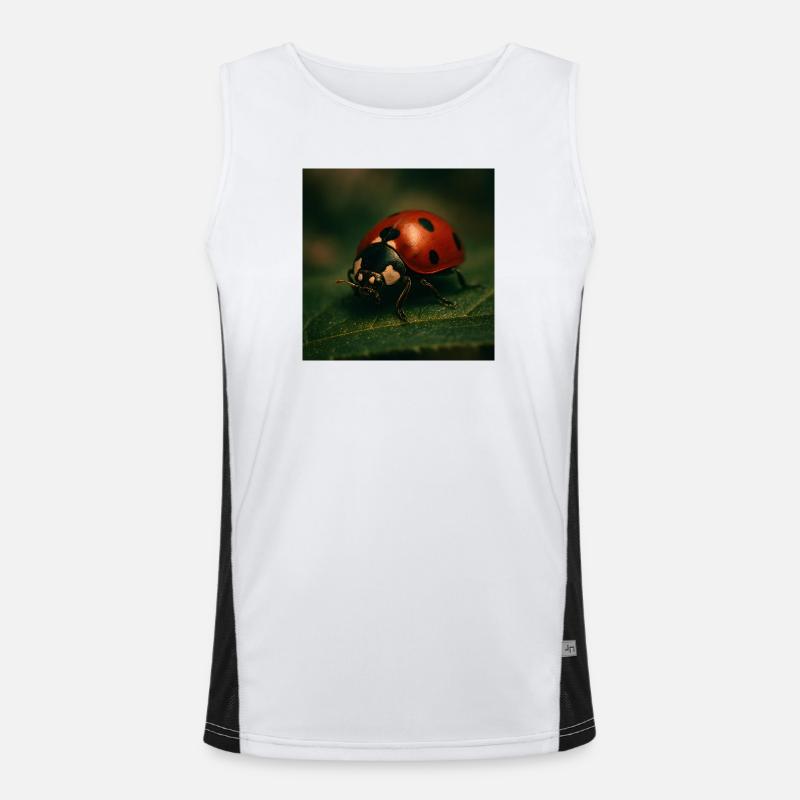 Tiere - Marienkäfer Funktionelles Kontrast-Tank Top für Männer 