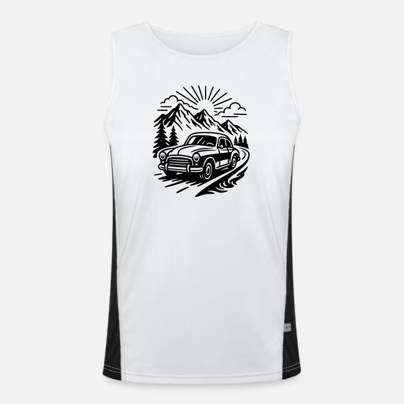 Oldtimer Funktionelles Kontrast-Tank Top für Männer 