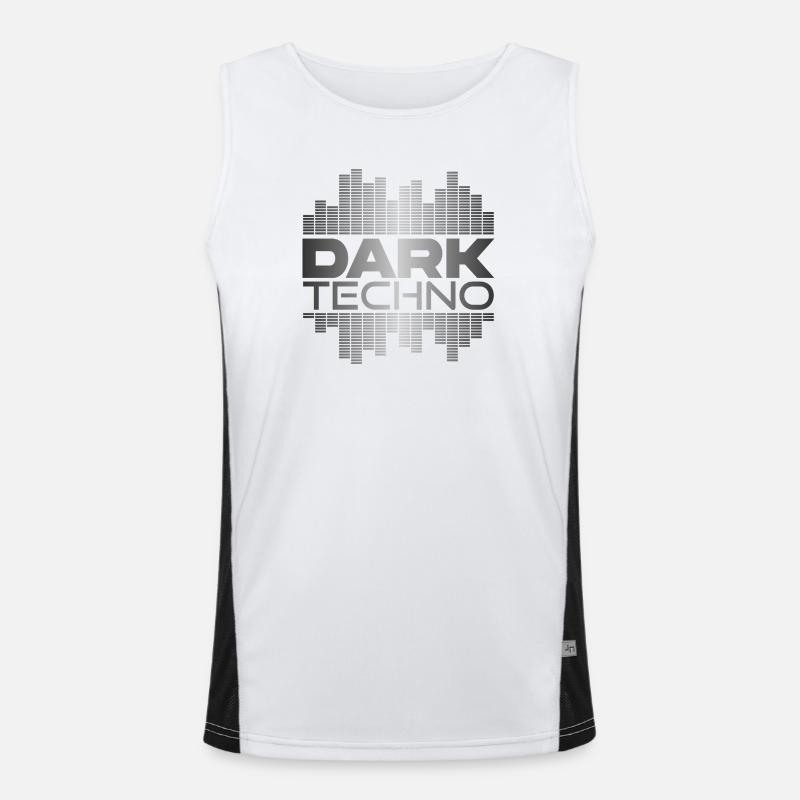 Düsterer Techno-Impuls Funktionelles Kontrast-Tank Top für Männer 