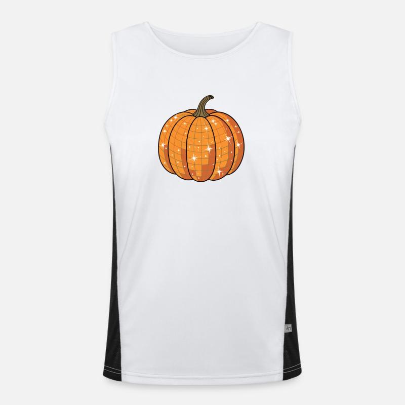Sparkling Pumpkin Mosaic Men's Functional Contrast Tank Top 