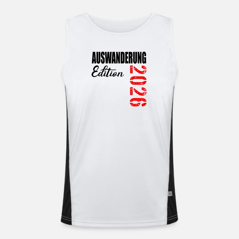 ÉMIGRATION 2026 ÉMIGRER Débardeur respirant contrasté Homme 