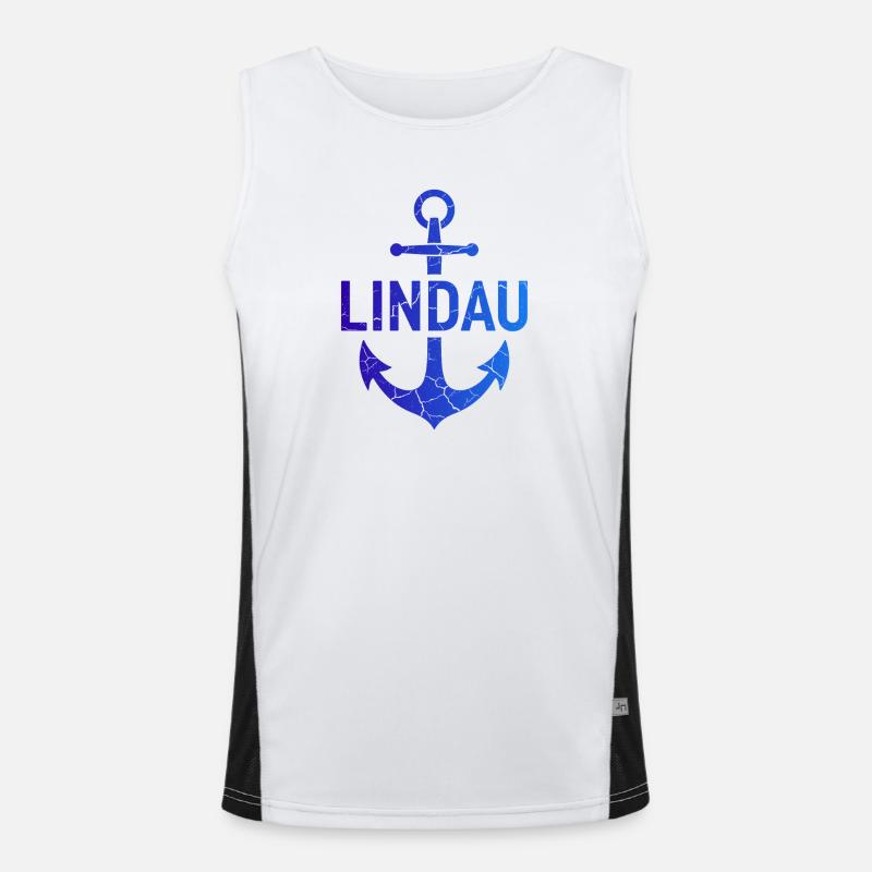 Anchor Lindau Lake Constance Men's Functional Contrast Tank Top 