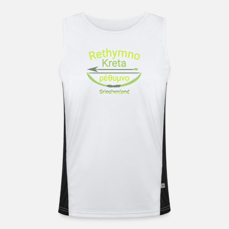 Réthymnon Crète avec arc et flèche Tendance cool Débardeur respirant contrasté Homme 