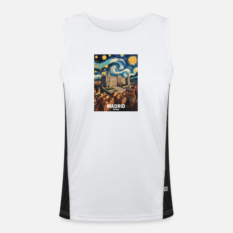 Madrid Funktionelles Kontrast-Tank Top für Männer 