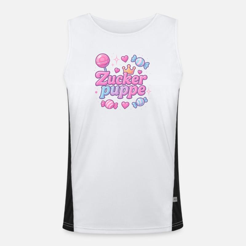 zuckerpuppe / y2k spitzname statement design Funktionelles Kontrast-Tank Top für Männer 