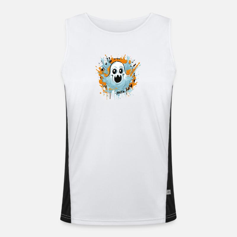 Geist Comic Funktionelles Kontrast-Tank Top für Männer 