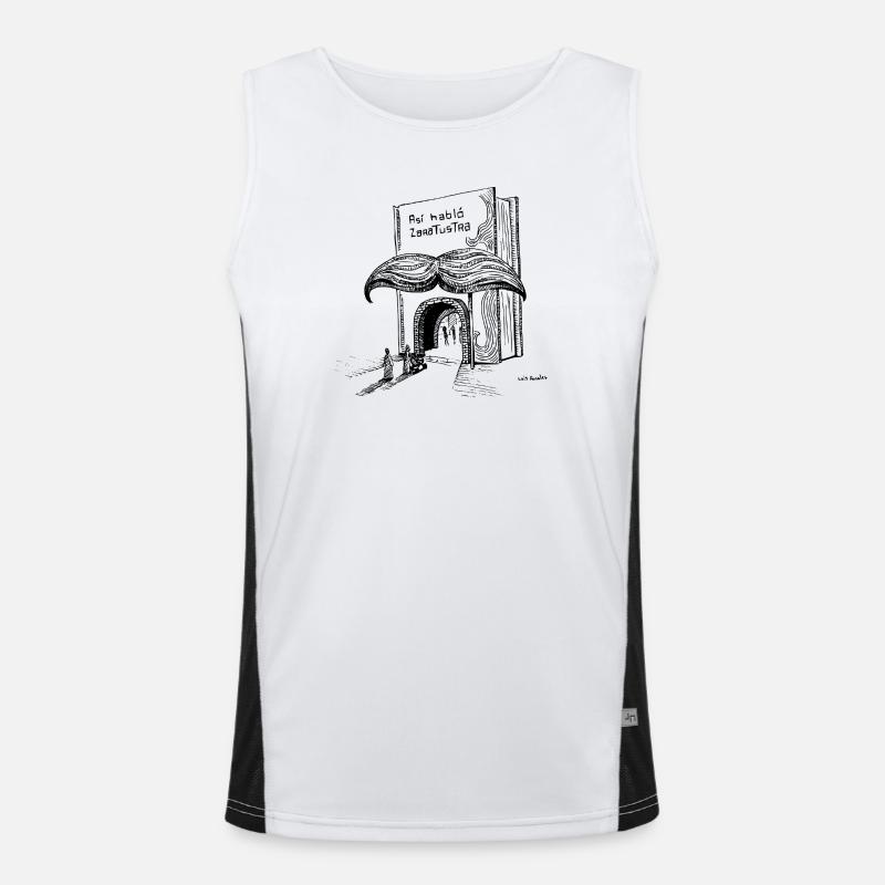 Nietzsche Funktionelles Kontrast-Tank Top für Männer 