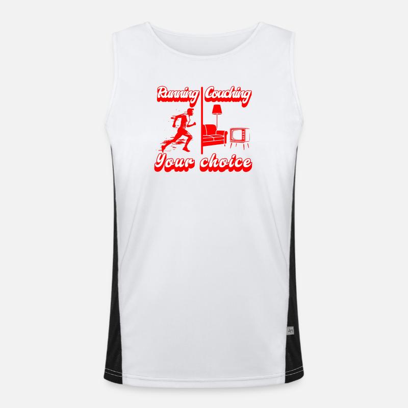 Courir ou s’installer ? À vous de choisir Débardeur respirant contrasté Homme 