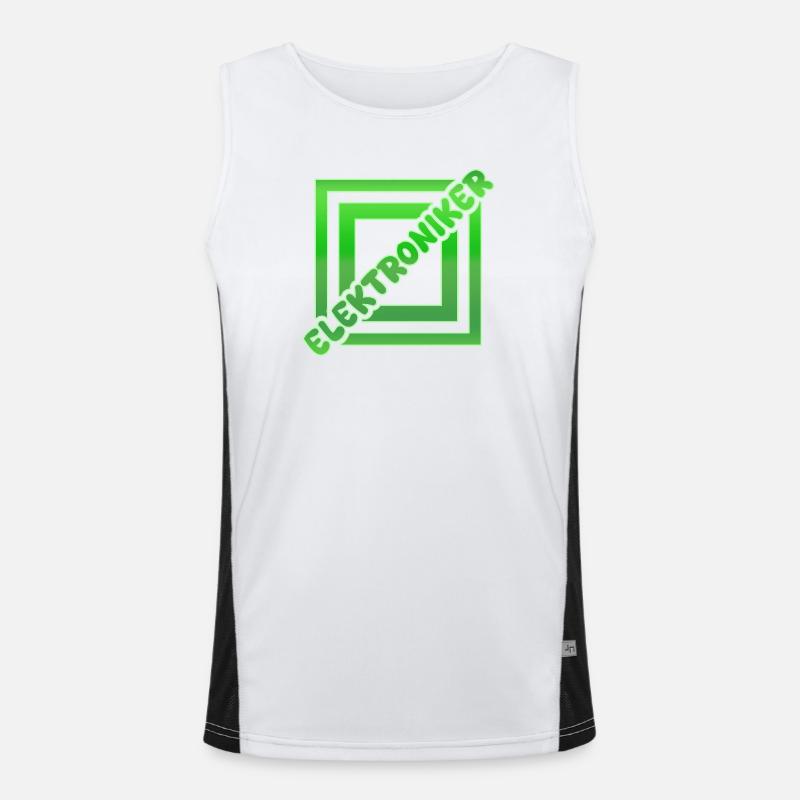 Job Electronics Technician Men's Functional Contrast Tank Top 